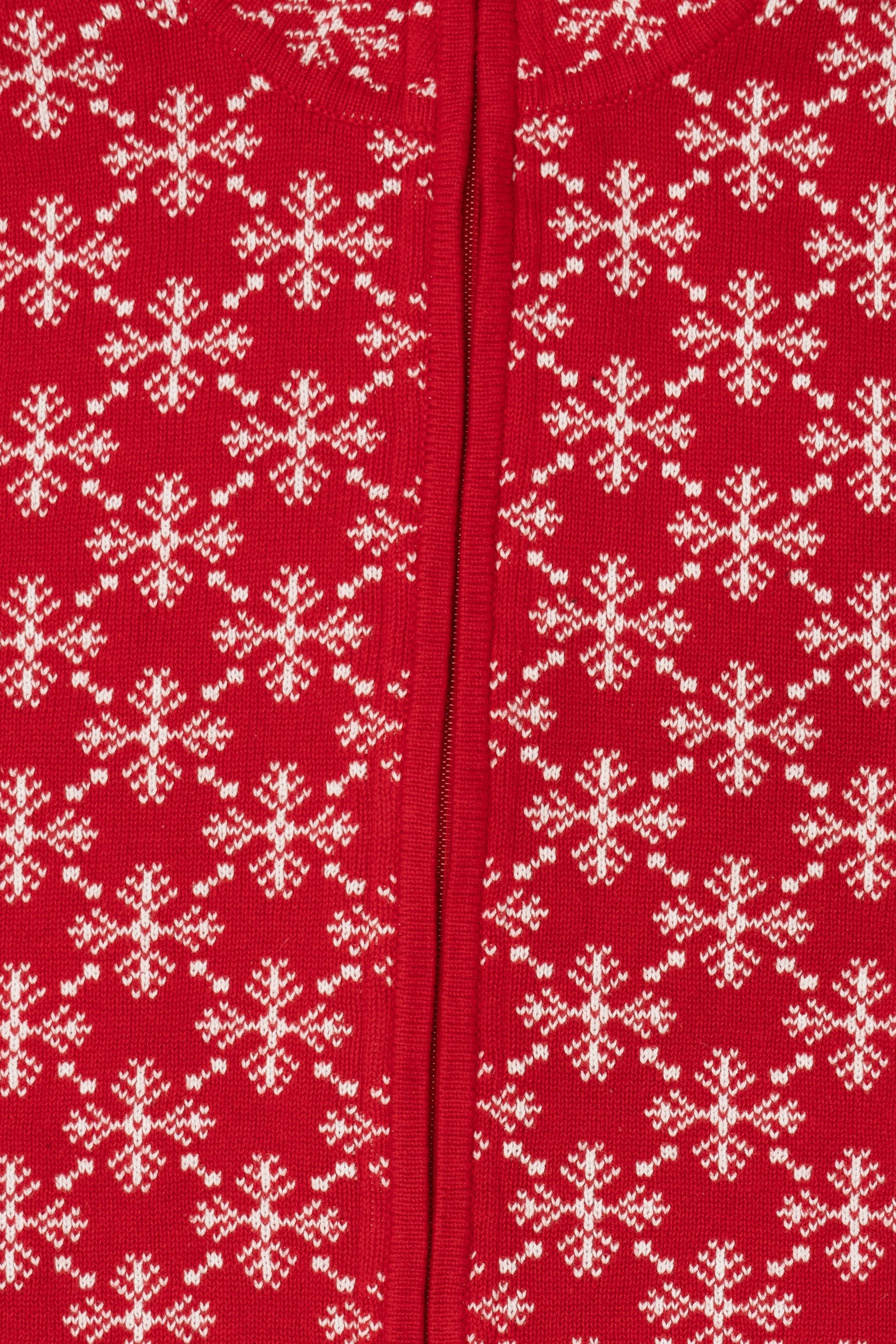 Reversible White And Red Snowflakes Ugly Christmas Vest