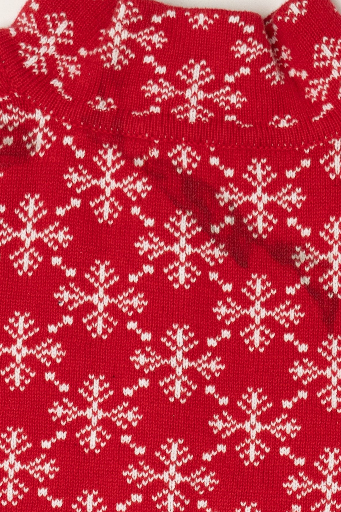 Reversible White And Red Snowflakes Ugly Christmas Vest