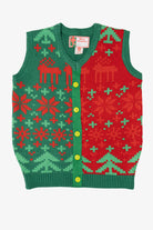 Green Merry Christmas Ugly Vest (2010s)