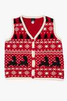 Red Holiday Editions Reindeer Ugly Christmas Vest (2010s)
