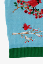Blue Merry Christmas Snowman And Cardinals Ugly Vest (2010s)