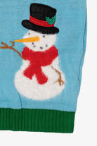 Blue Merry Christmas Snowman And Cardinals Ugly Vest (2010s)