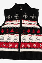 Vintage Black Christopher & Banks Ugly Christmas Vest (2000s)
