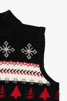 Vintage Black Christopher & Banks Ugly Christmas Vest (2000s)