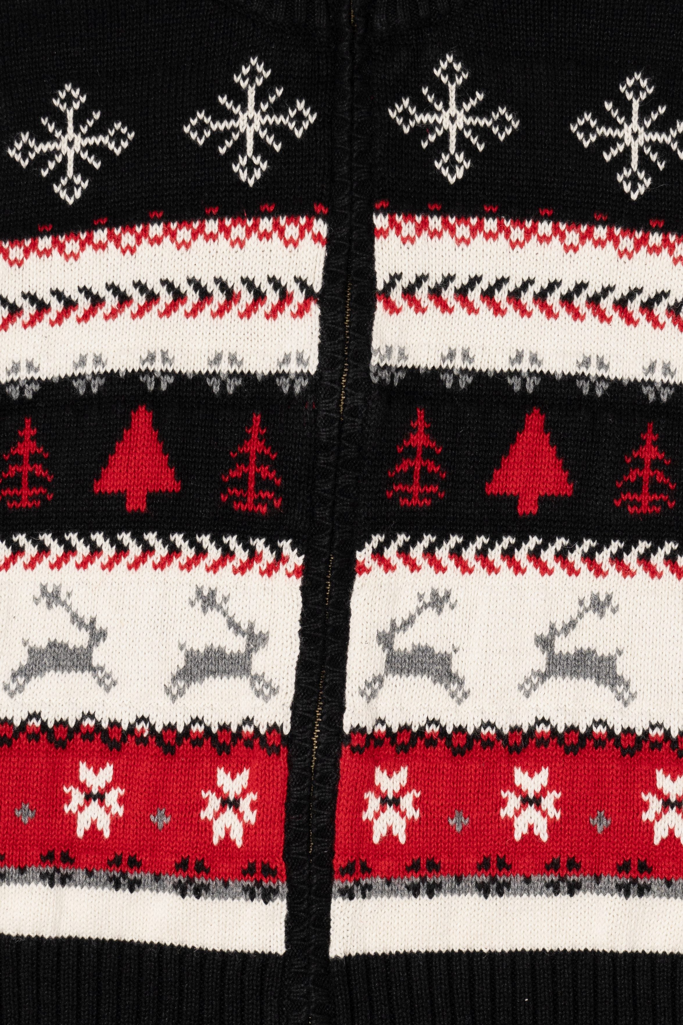 Vintage Black Christopher & Banks Ugly Christmas Vest (2000s)