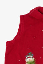 Vintage Red Breckenridge Snowmen Ugly Christmas Vest (2000s)