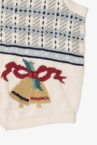 Vintage White The Villager Ugly Christmas Vest (1990s)