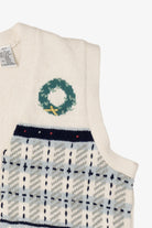 Vintage White The Villager Ugly Christmas Vest (1990s)