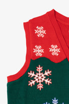 Vintage Red Style Studio Snowmen Ugly Christmas Vest (1990s)