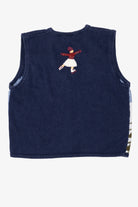 Vintage Navy Blue Bobbie Brooks Ice Skating Ugly Christmas Vest (2000s)