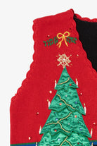 Vintage Red Nutcracker Presents Ugly Christmas Vest (1990s)