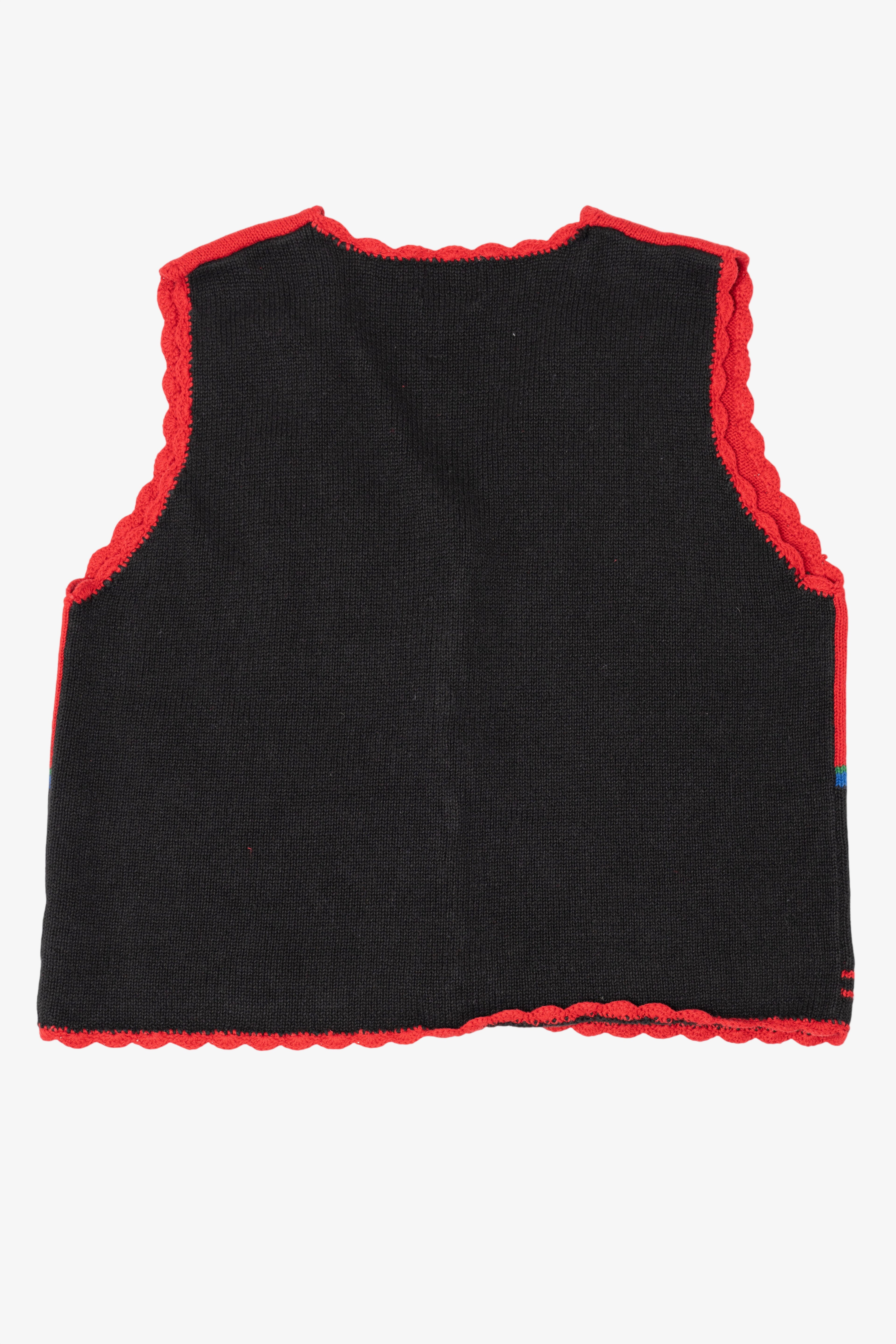 Vintage Red Nutcracker Presents Ugly Christmas Vest (1990s)