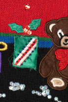 Vintage Red Nutcracker Presents Ugly Christmas Vest (1990s)