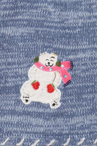 Vintage Blue Polar Bears In Scarves Ugly Christmas Vest (2000s)