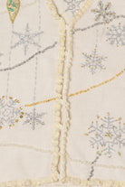 Vintage White Hampshire Studio Snowflakes Ugly Christmas Vest (1990s)