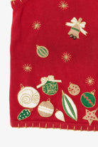Vintage Red Sarah Bentley Ornaments Ugly Christmas Vest (1990s)