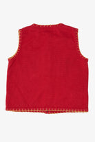 Vintage Red Sarah Bentley Ornaments Ugly Christmas Vest (1990s)