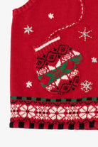 Vintage Red Designers Originals Studio Mitten Pockets Christmas Vest (1990s)