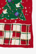 Vintage Red Bobbie Brooks Doves In Tree Ugly Christmas Vest (1990s)