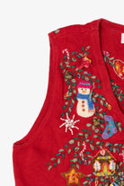 Vintage Red Marisa Christina Ugly Christmas Vest (1990s)