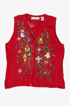 Vintage Red Marisa Christina Ugly Christmas Vest (1990s)
