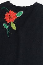 Vintage Black Designer Studio Originals Ugly Christmas Vest (1990s)