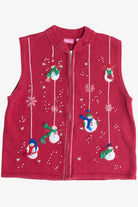 Vintage Snowmen Cappagallo Ugly Christmas Vest (1990s)