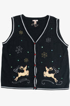 Vintage Reindeer Ugly Christmas Vest (2000s)