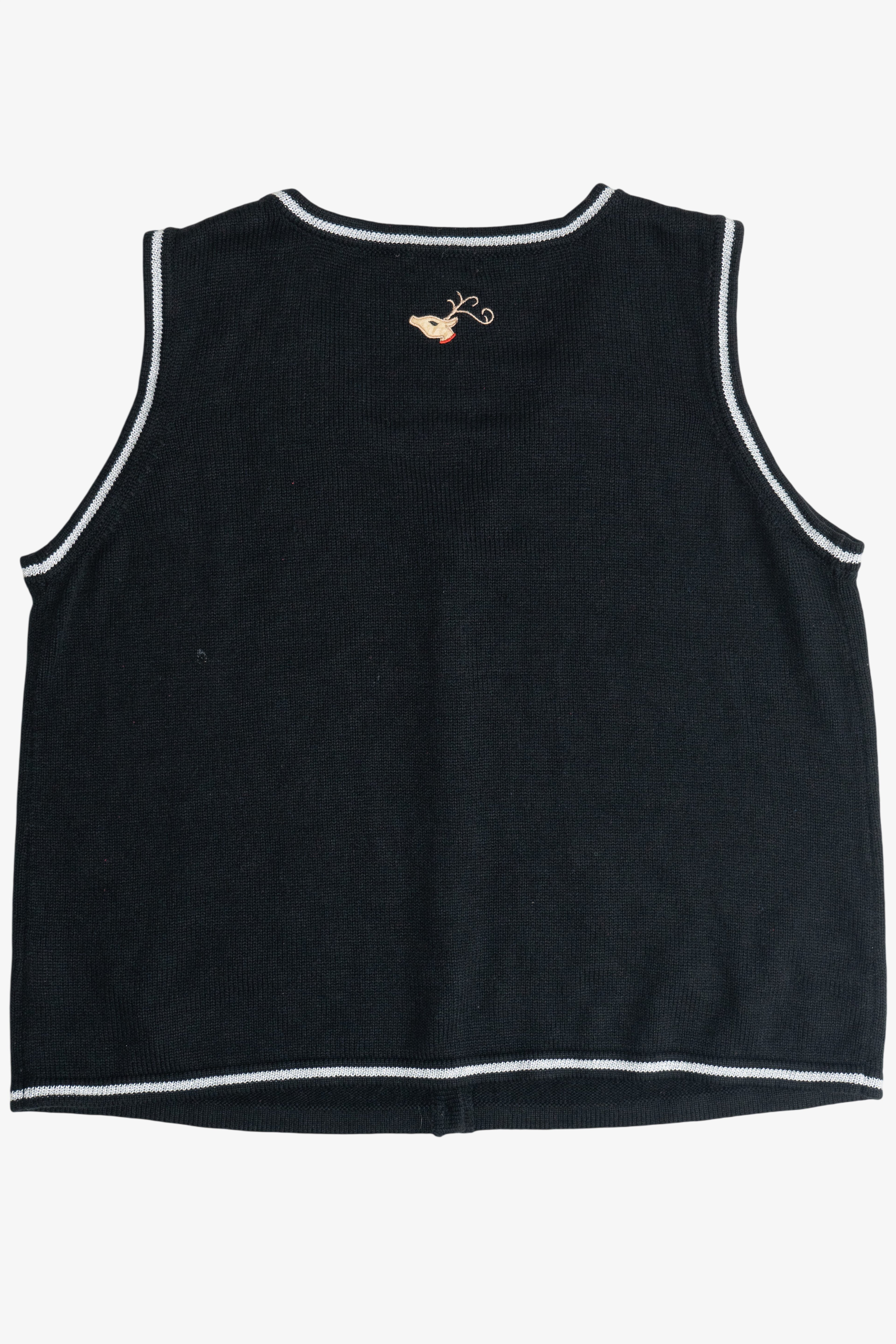 Vintage Reindeer Ugly Christmas Vest (2000s)