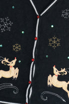 Vintage Reindeer Ugly Christmas Vest (2000s)