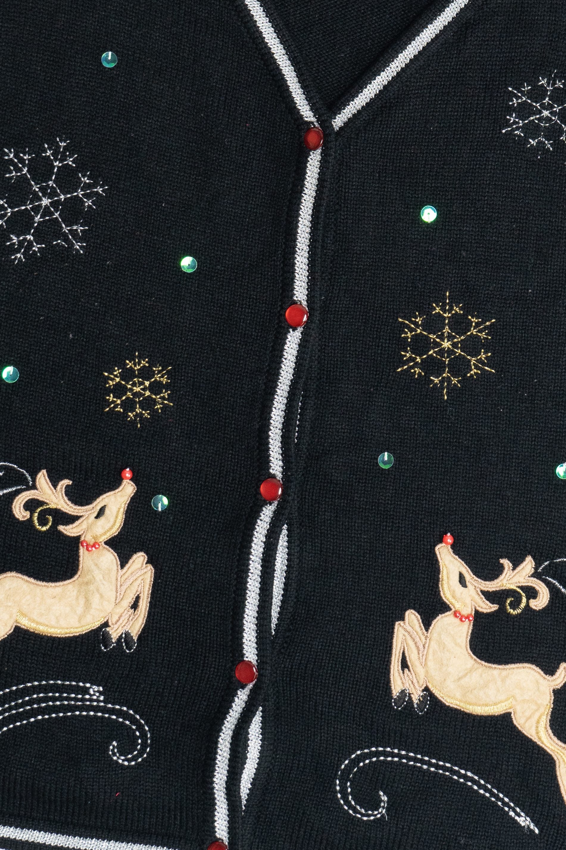 Vintage Reindeer Ugly Christmas Vest (2000s)