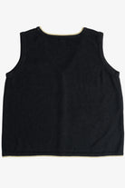 Vintage Poinsettias Ugly Christmas Vest (2000s)