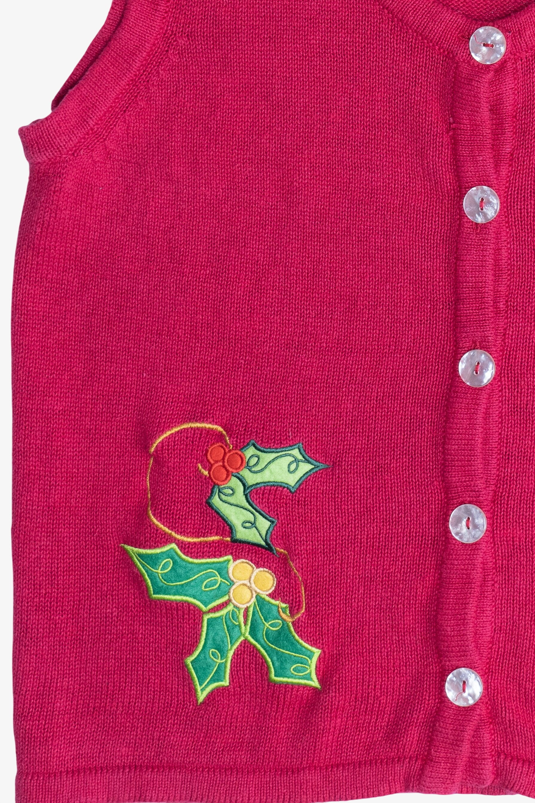 Vintage Holly & Ivy Ugly Christmas Vest (2000s)