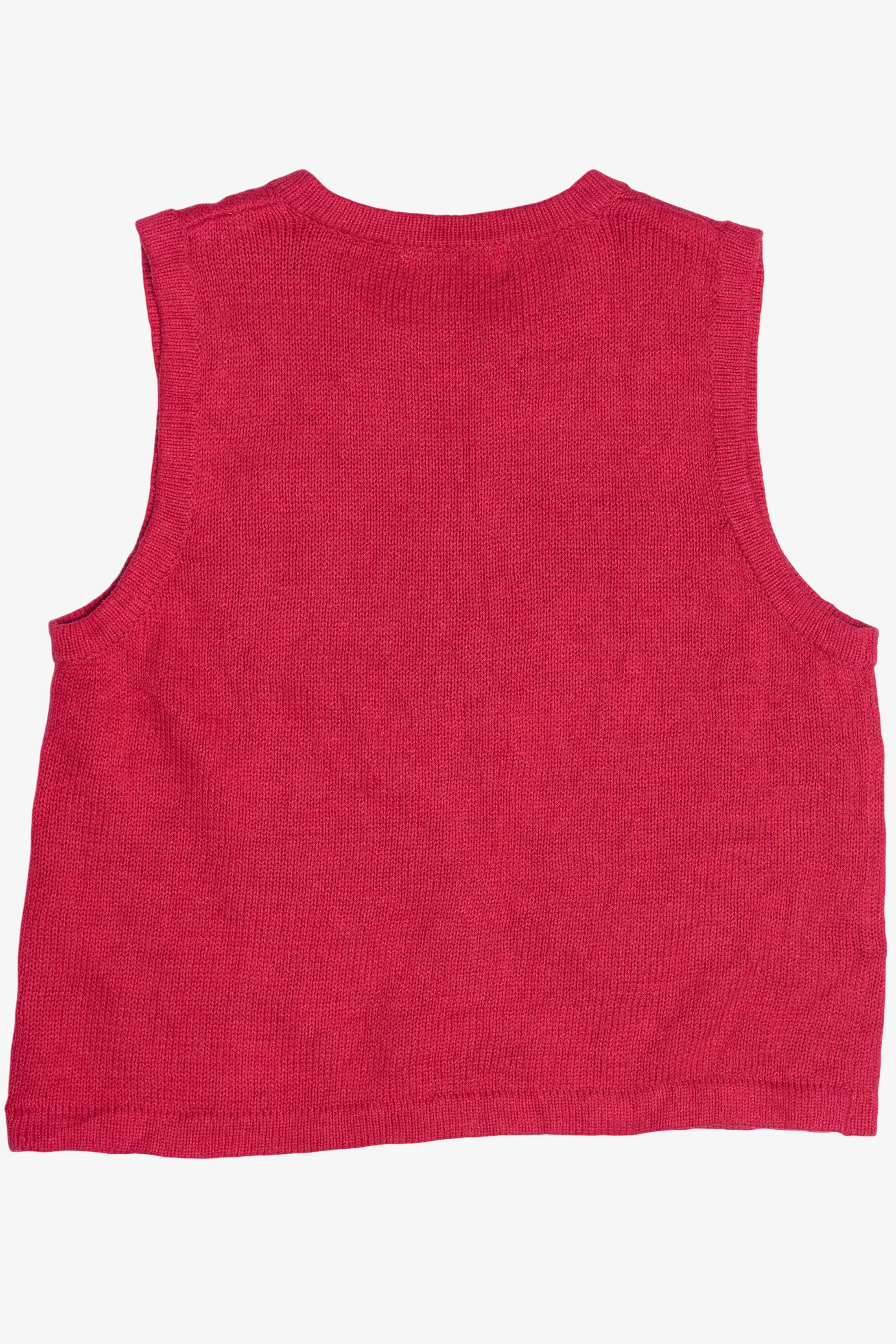 Vintage Reference Point Happy Snowmen Ugly Christmas Vest (1990s)