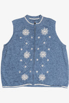 Vintage Breckenridge Snowflakes Ugly Christmas Vest (1990s)