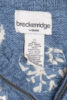 Vintage Breckenridge Snowflakes Ugly Christmas Vest (1990s)