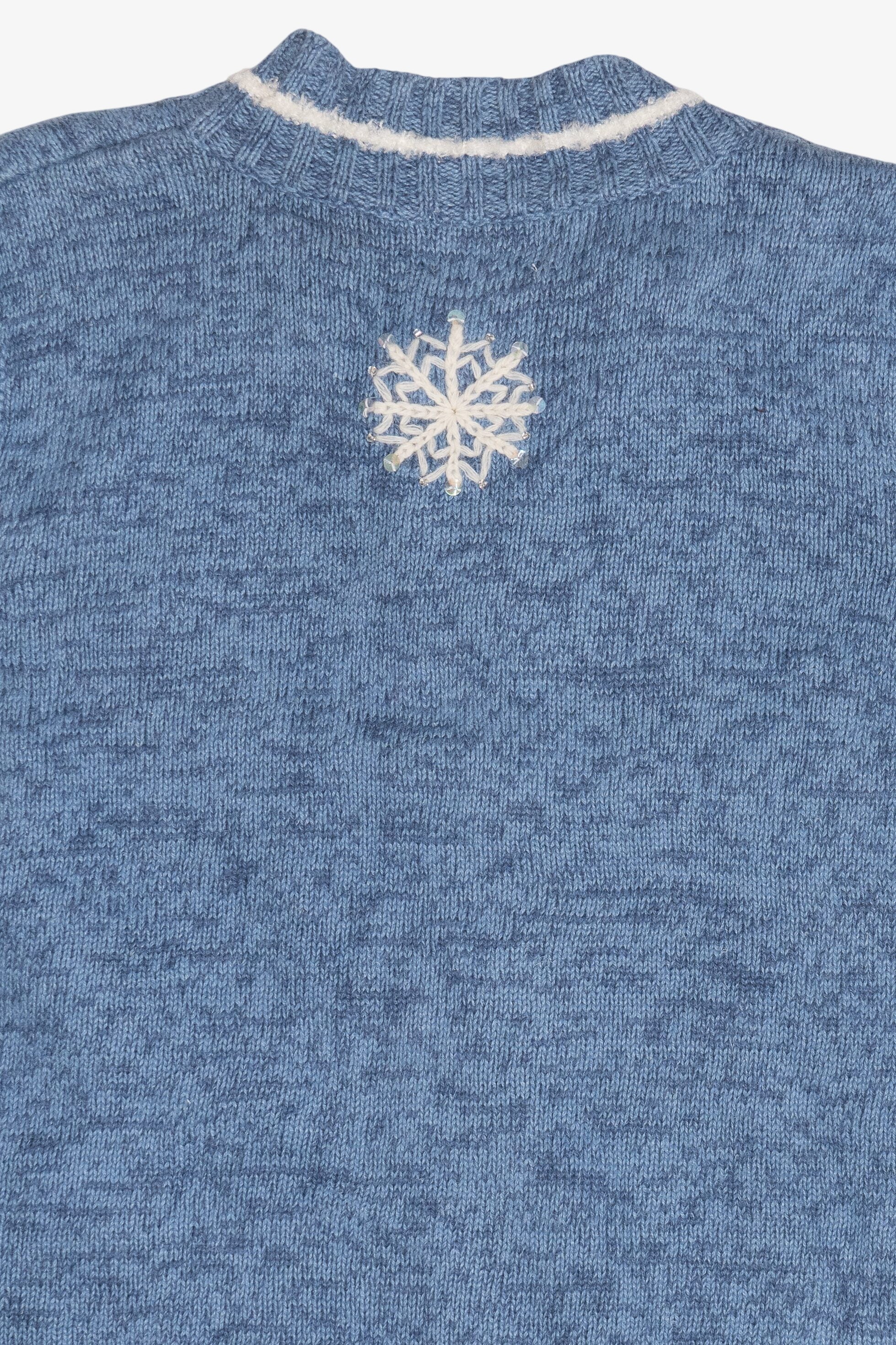 Vintage Breckenridge Snowflakes Ugly Christmas Vest (1990s)