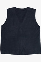 Vintage Navy Blue Croft & Barrow Ugly Christmas Vest (1990s)