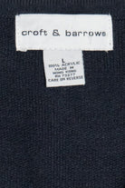 Vintage Navy Blue Croft & Barrow Ugly Christmas Vest (1990s)