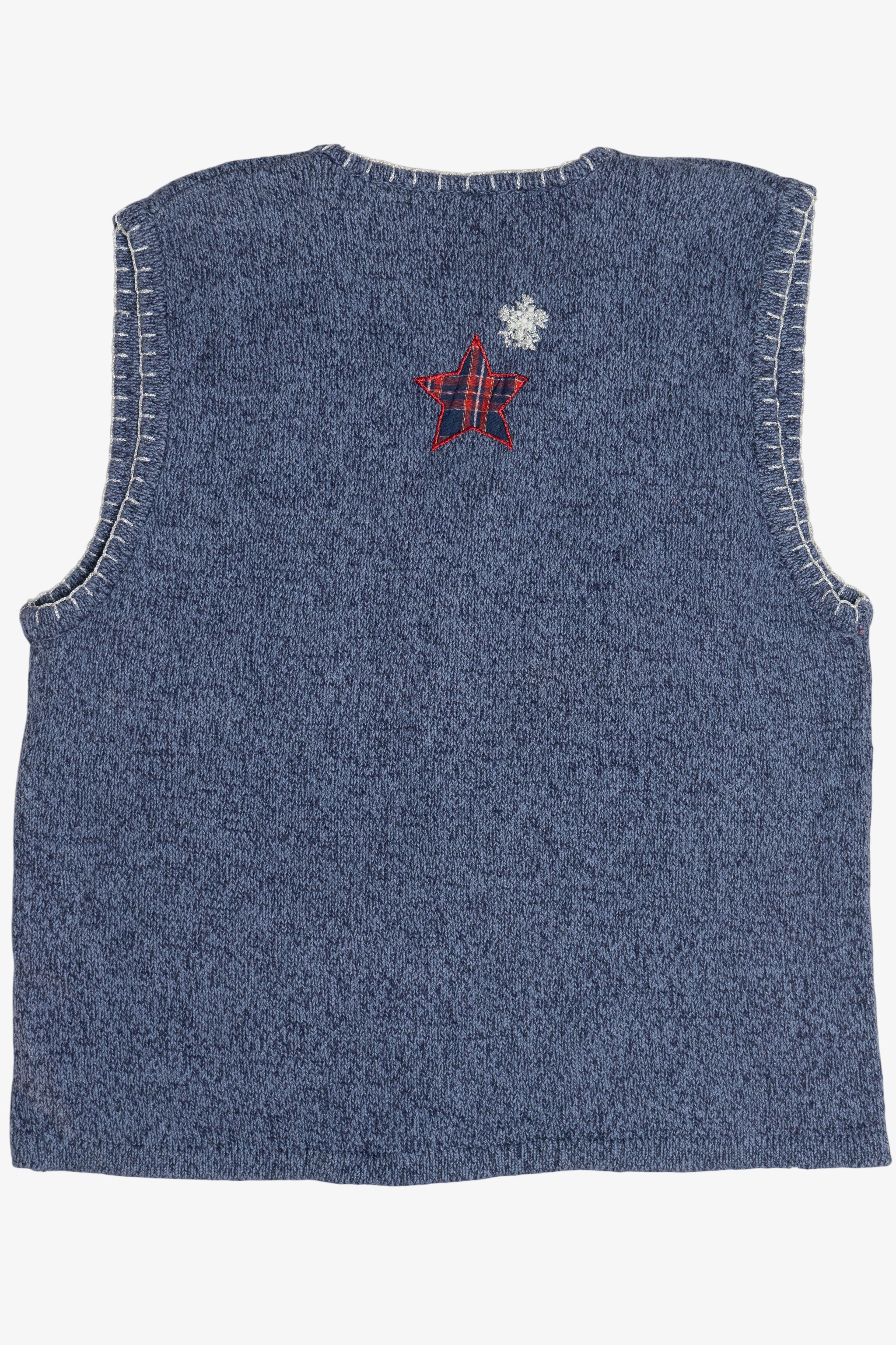 Vintage Bobbie Brooks Stars And Mittens Ugly Christmas Vest (1990s)