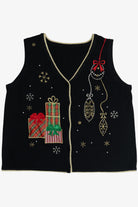 Vintage Presents And Ornaments Ugly Christmas Vest (2000s)