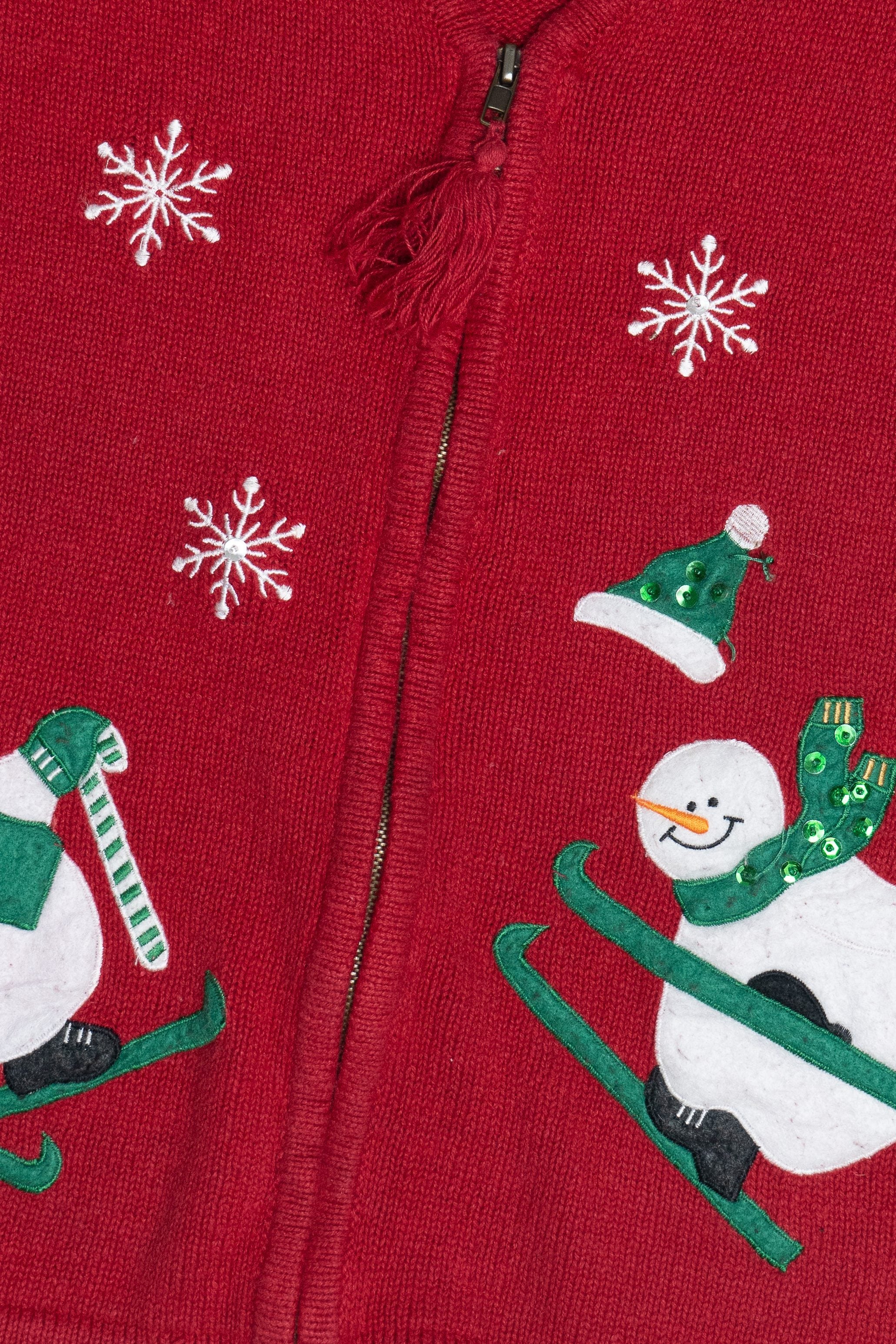 Vintage Bobbie Brooks Snowmen Ugly Christmas Vest (1990s)