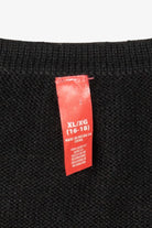 Vintage Black Snowy Night Ugly Christmas Vest (2000s)