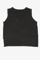 Vintage Black Snowy Night Ugly Christmas Vest (2000s)