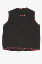Vintage Black Beaded Ugly Christmas Vest (2000s)
