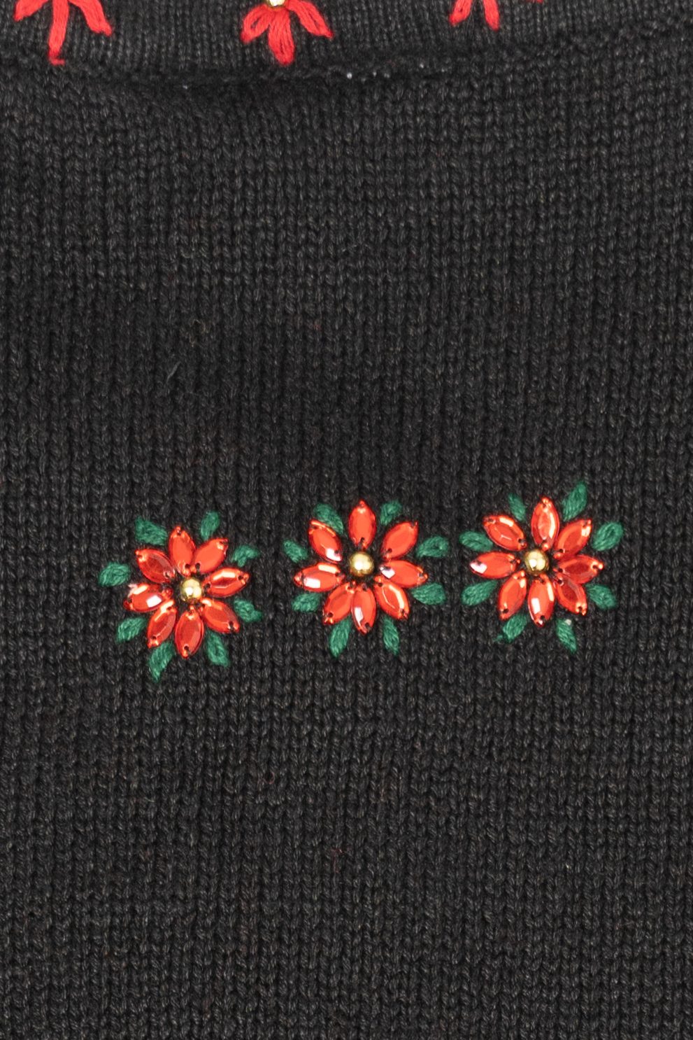 Vintage Black Beaded Ugly Christmas Vest (2000s)