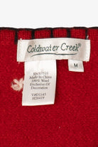 Vintage Red Coldwater Creek Snowmen Ugly Christmas Vest (2000s)