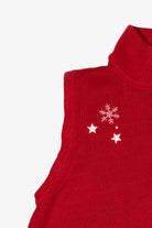 Red Christopher & Banks Snowmen Ugly Christmas Vest (2010s)