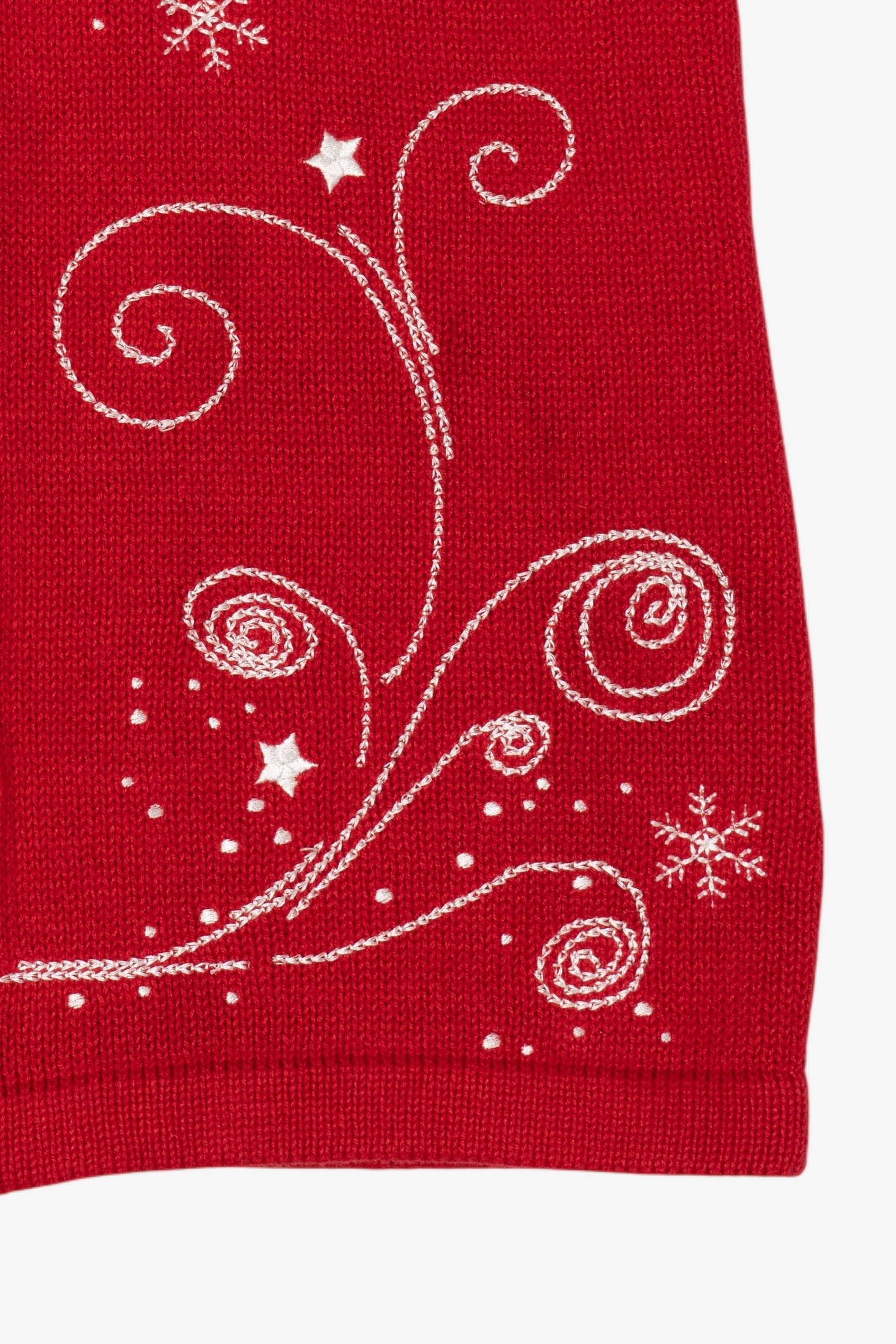 Red Christopher & Banks Snowmen Ugly Christmas Vest (2010s)