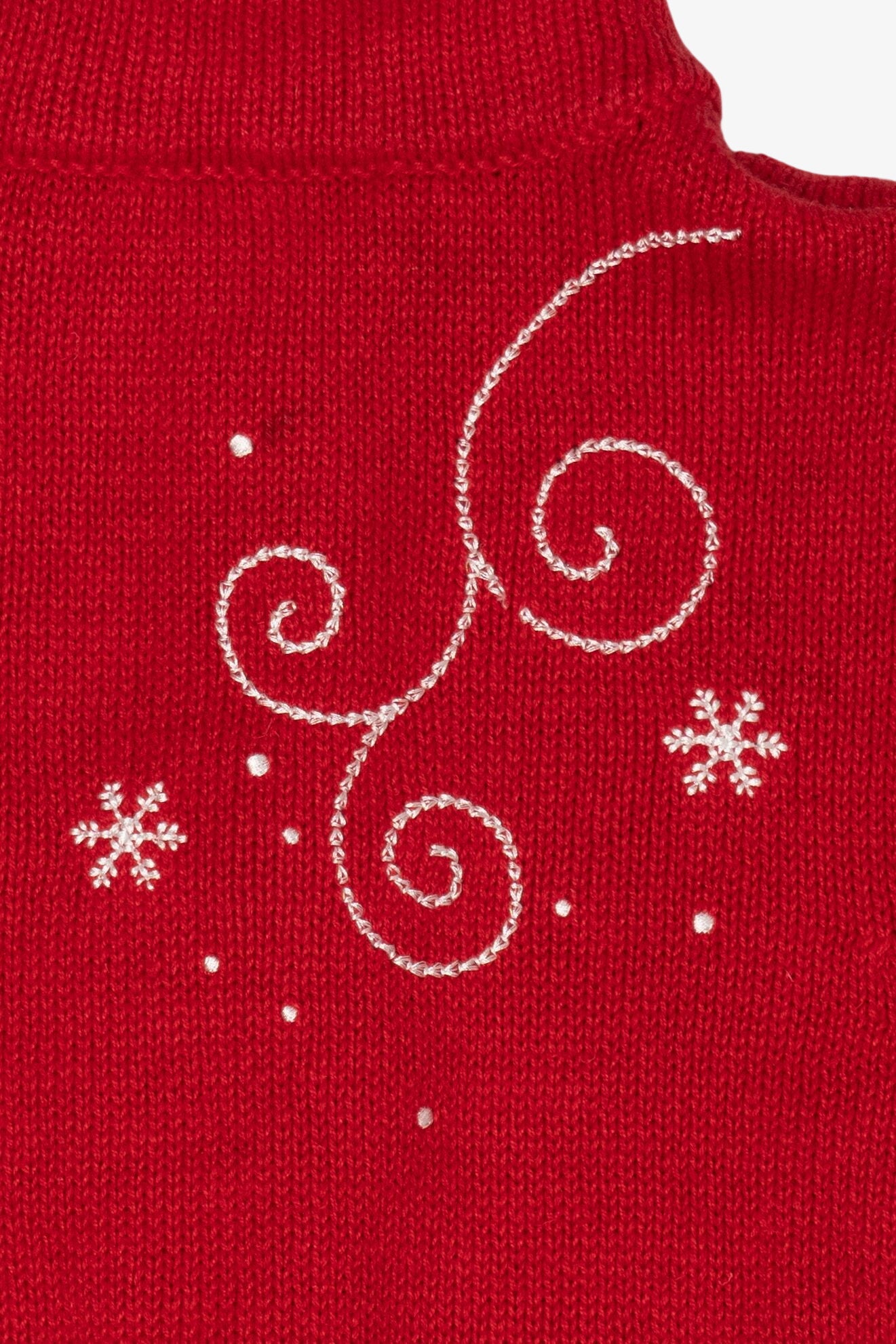 Red Christopher & Banks Snowmen Ugly Christmas Vest (2010s)